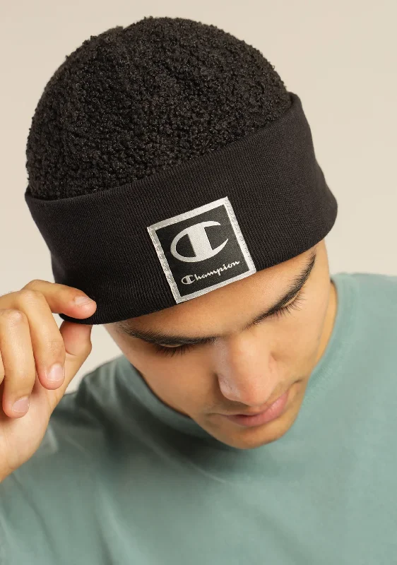 Champion Lifestyle C Plush Beanie <BR> ZYH8N BLK