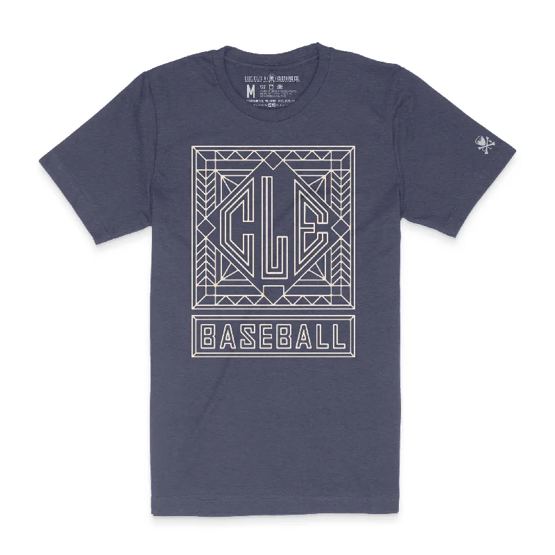 CLE Baseball Art Deco - Unisex Crew T-Shirt