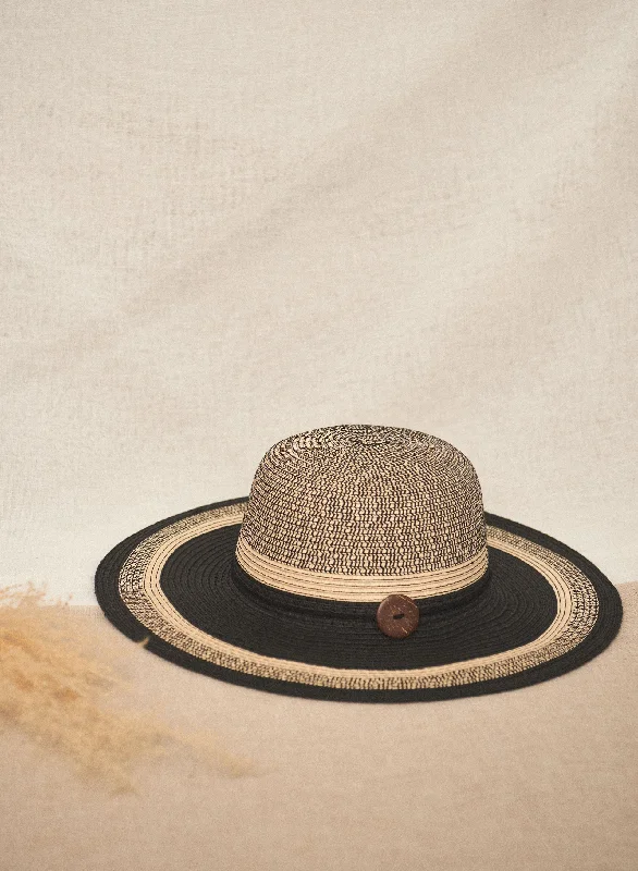 Contrast Stripe Sun Hat