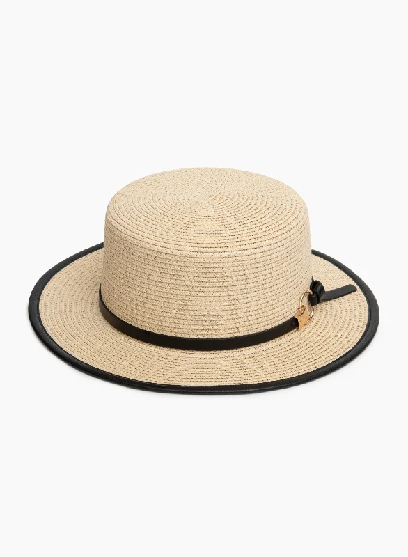 Ring Detail Straw Hat