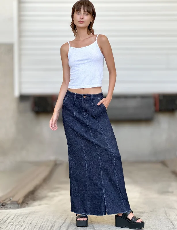 Willa Denim Maxi Skirt