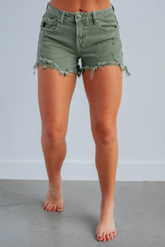 Charleigh Risen Shorts - Olive