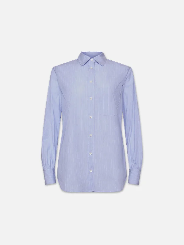 The Borrowed Pocket Shirt -- Chambray Blue