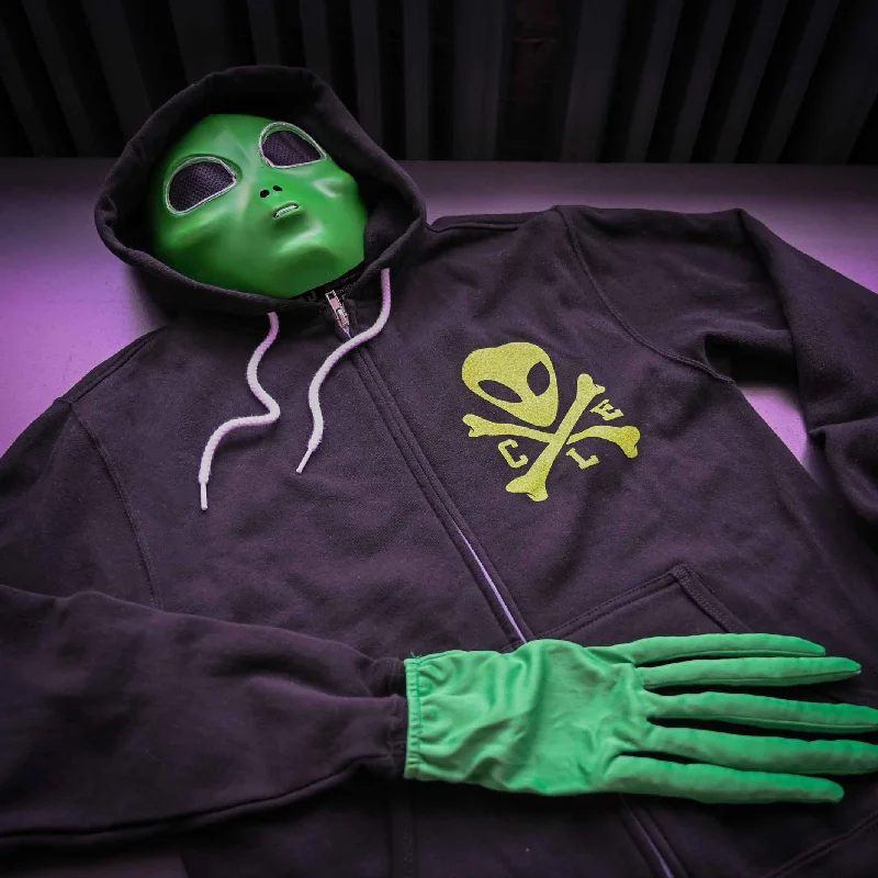 CLE Logo Alien Full-Zip Hoodie - Glow In The Dark