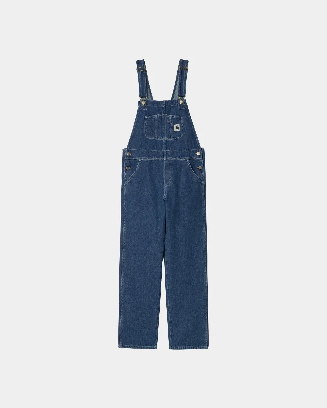 Women's Bib Overall Straight - Denim | Blue (stone washed)