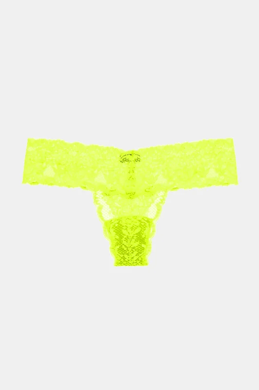 Cutie Thong in Neon Yellow