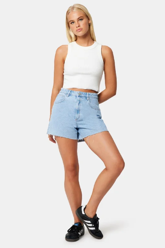 Venice Kendall Blue Cut Off Denim Short