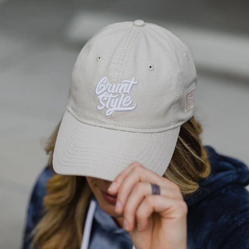 Grunt Style Script Logo – Natural Hat