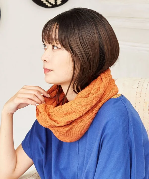 Paisley Jacquard Knit Versatile Snood