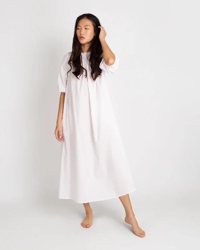 Lucy Nightdress in Pale Pink Cotton Lawn