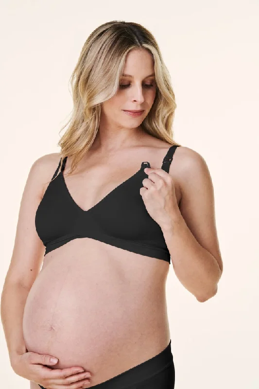 Black Bravado V-Neck Maternity Nursing Bra