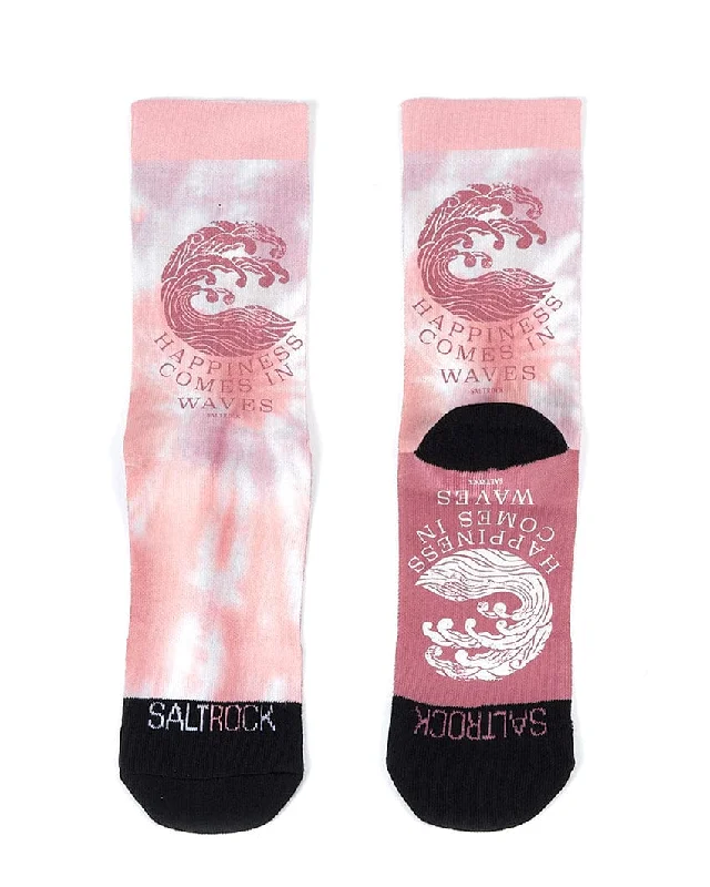 Happiness - Womens Socks - Pink