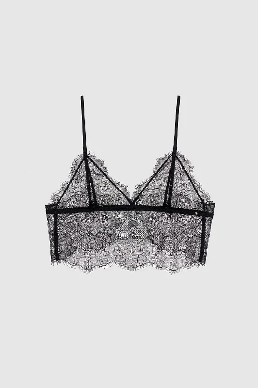 Lace Bralette - Black