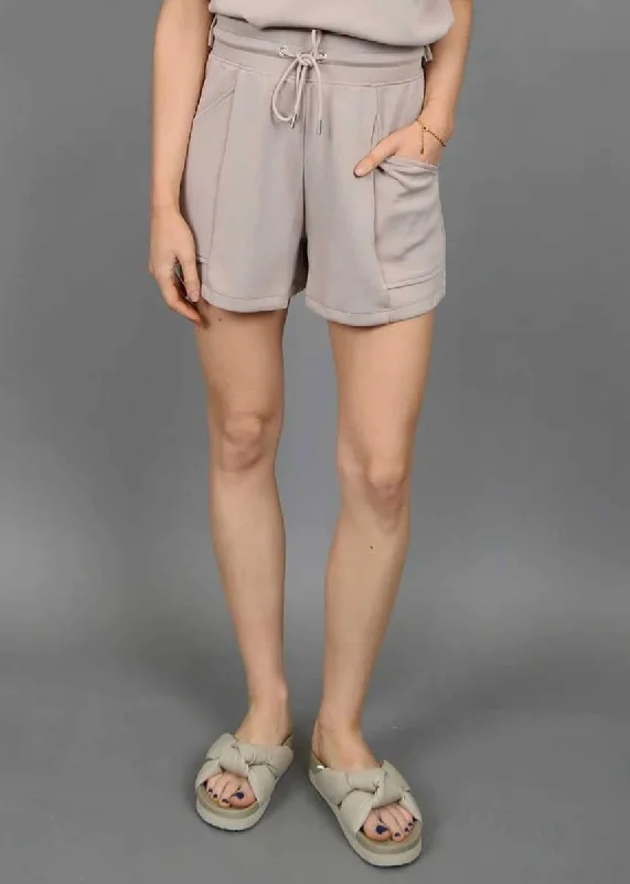 Senza Soft Scuba Shorts - Taupe