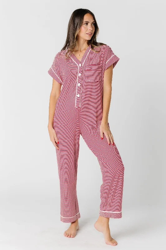 Striped Pajama Onesie