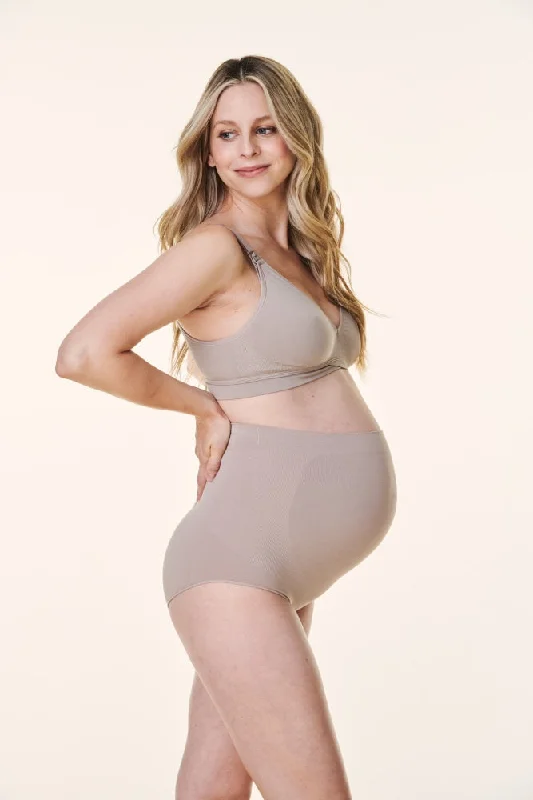 Taupe Bravado High Waist Maternity Underwear