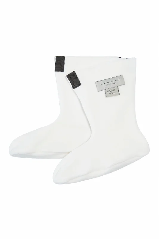 FLEECE SOCKS WOMEN - 4090 - OFF WHITE