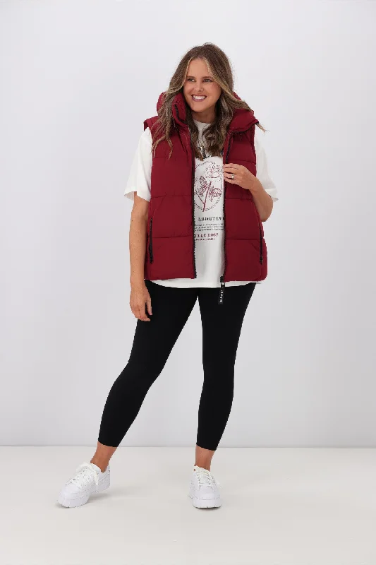 All About Eve Remi Luxe Puffer Vest Port