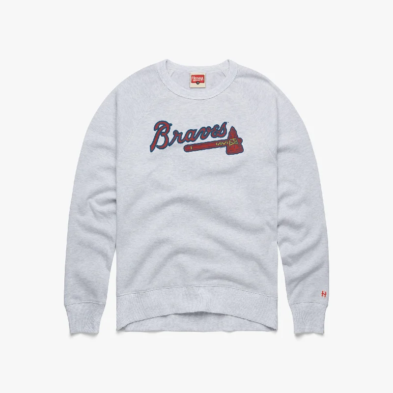 Atlanta Braves Jersey Logo Crewneck