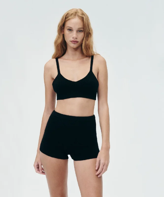 Cashmere Ribbed Seamless Boyshort