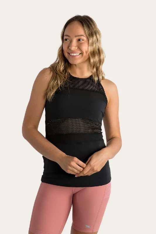 Hallie Womens Active Tank - Black