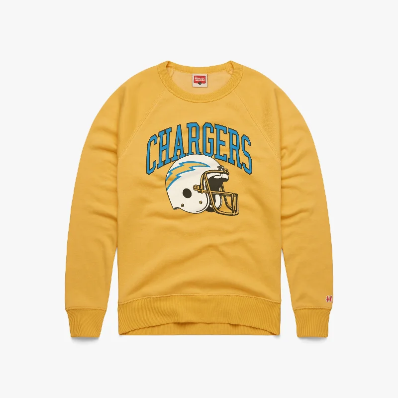 Los Angeles Chargers Helmet Retro Crewneck