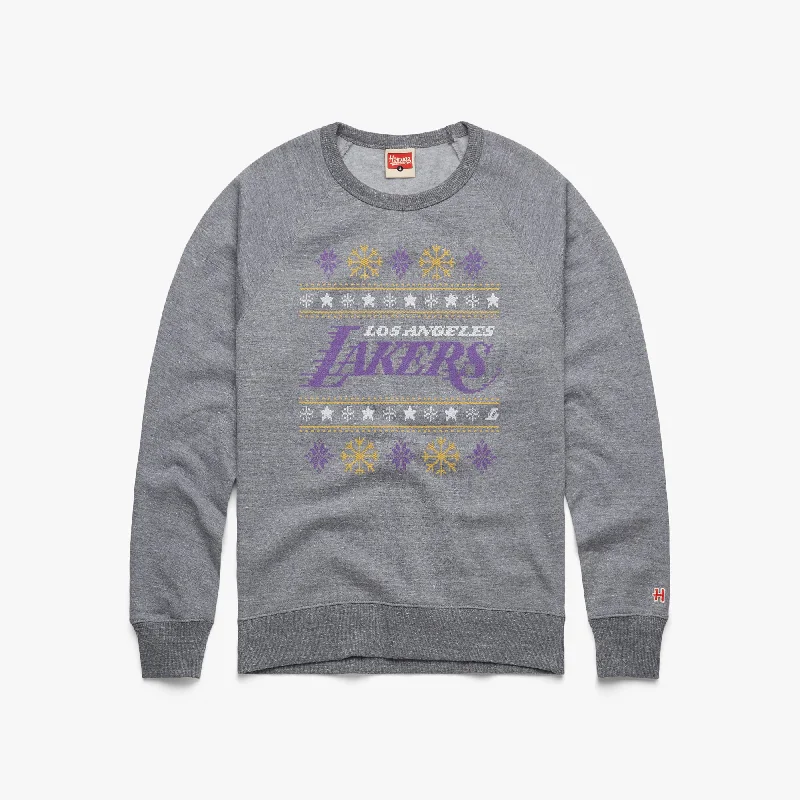 Los Angeles Lakers Holiday Crewneck