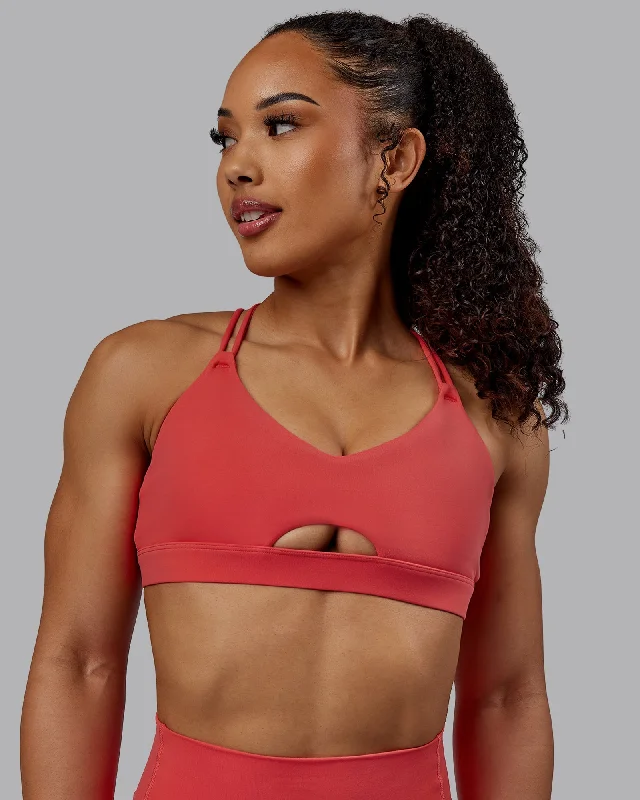 Pursue Sports Bra - Cayenne